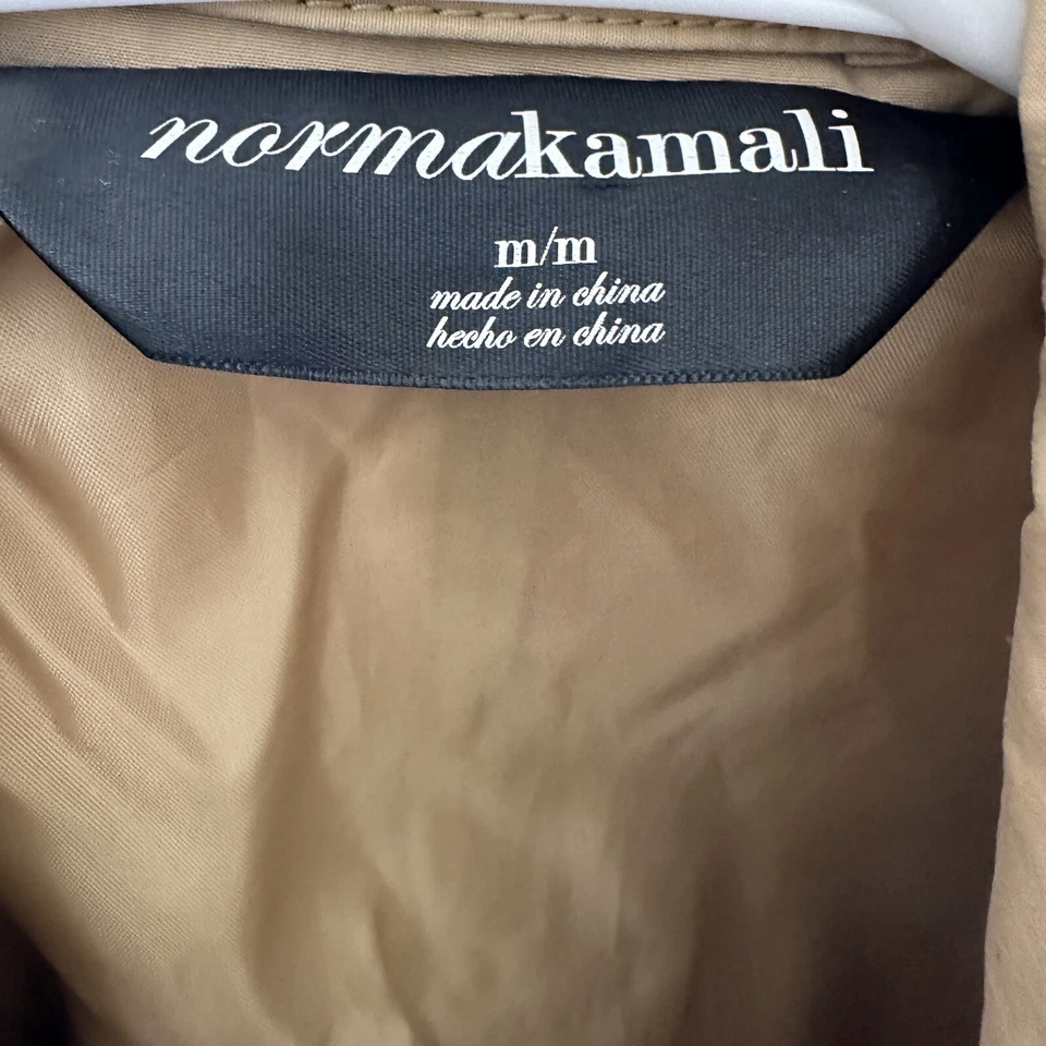 Chaqueta gabardina Norma Kamali doble botonadura para mujer color tostado talla mediana Foto 4 de 4