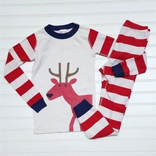 Hanna Andersson Reindeer Long John Pajama Set