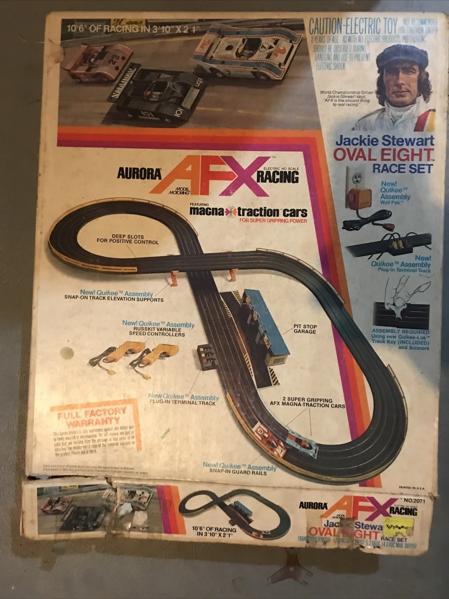 Aurora AFX Racing - Jackie Stewart Oval Eight Race Set | eBay