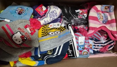 5 x WINTERMÜTZE WOLLMÜTZE STRICKMÜTZE DISNEY HELLO KITTY | LAGERAUFLÖSUNG ! - Bild 1 von 4