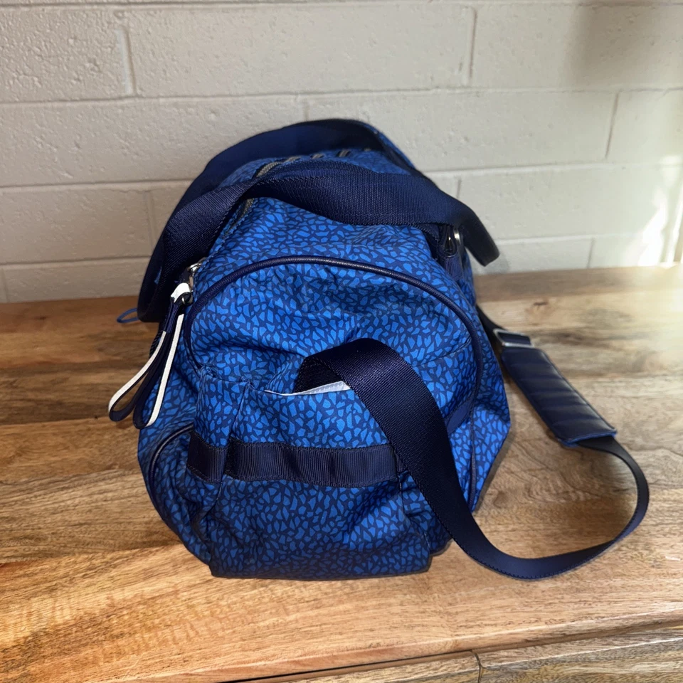 Bolso de Entrenamiento Lululemon Run Ways Lona Miss Mosaico Estampado Azul Foto 4 de 4