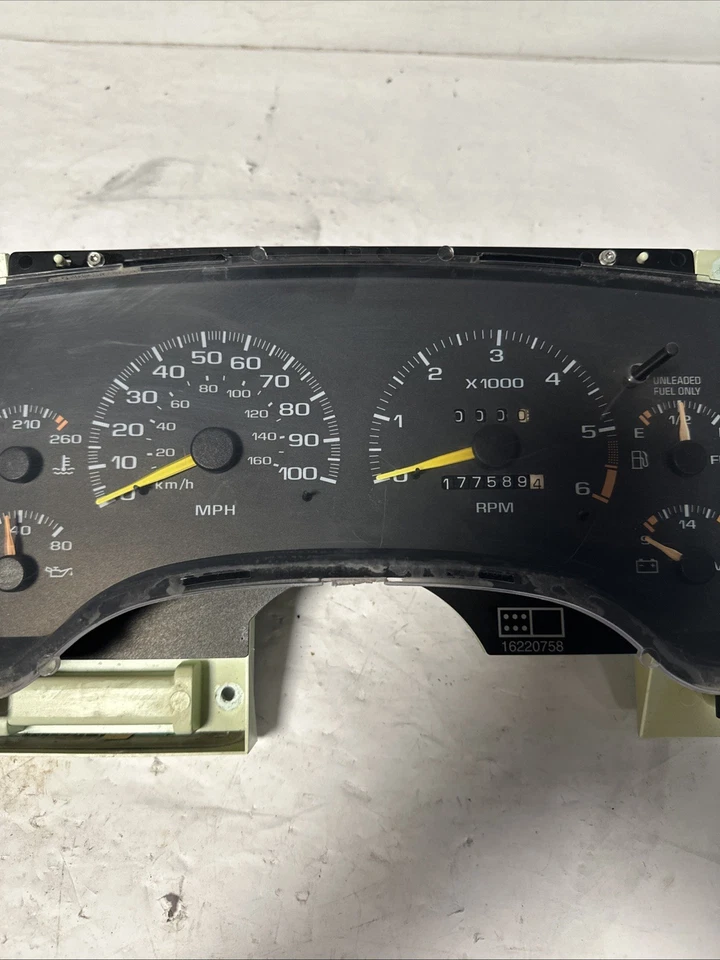 1995-1997 CHEVY S10 BLAZER S15 JIMMY SONOMA SPEEDOMETER 16172819 U1 Foto 3 de 4