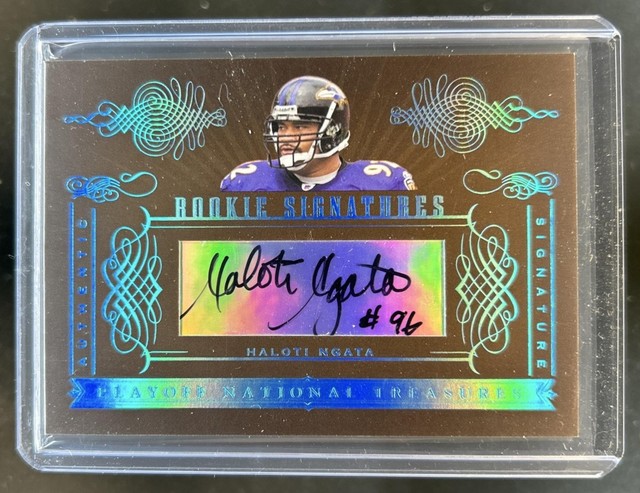 2006 National Treasures Haloti Ngata Platinum Auto #1/1 Ravens