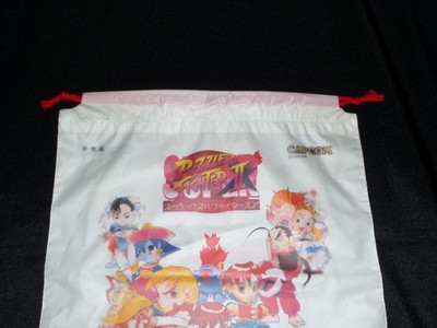 Super Puzzle Fighter II 2 Promo Vinyl Cinch Bag Capcom Fujisawa