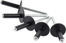 50Pcs 3/16" X 3/4" Large Flange Aluminum Blind Rivets, 4.8 X 20Mm Pop Rivets (Bl