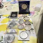 US & Canada Silver Dollar Coin Lot Morgan Dollars 1901  Peace American Eagle