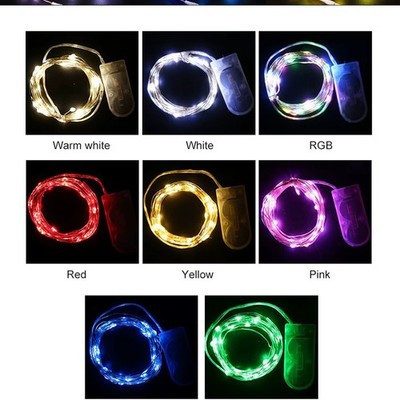 Batterie LED Lichterkette MicroRice Kupferdraht Hochzeit Party Garten Deko