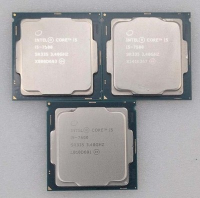 Lot of 3 Intel Core i5-7500 3.40GHz 4-Core LGA1151 Processors