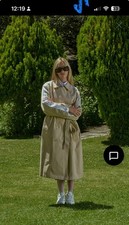 adidas x Originals  ADICOLOR TRENCH COAT TWILL IZ0382 Womens Small Khaki Rare