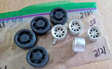 Four  4 Tires with Diecast Wheels 1/24/25 scale Parts only Package  2121   