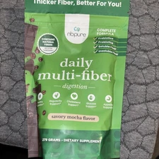 Nbpure Daily Multifiber Savory Mocha Powder 45 Servings Complete Formula