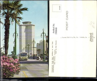 190840,Louisiana New Orleans International Trade Mart building as seen from worl