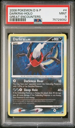Darkrai graded PSA 9 for sale on eBay