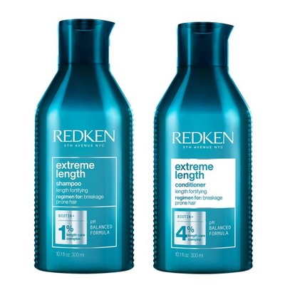 Redken Extreme Length Shampoo 300ml & Conditioner Duo 300 ml (2er Pack) 