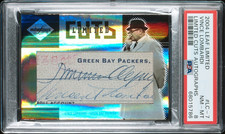 VINCE LOMBARDI - 2004 Leaf Limited Cuts AUTOGRAPHS 4/25 - PSA 8 POP 1