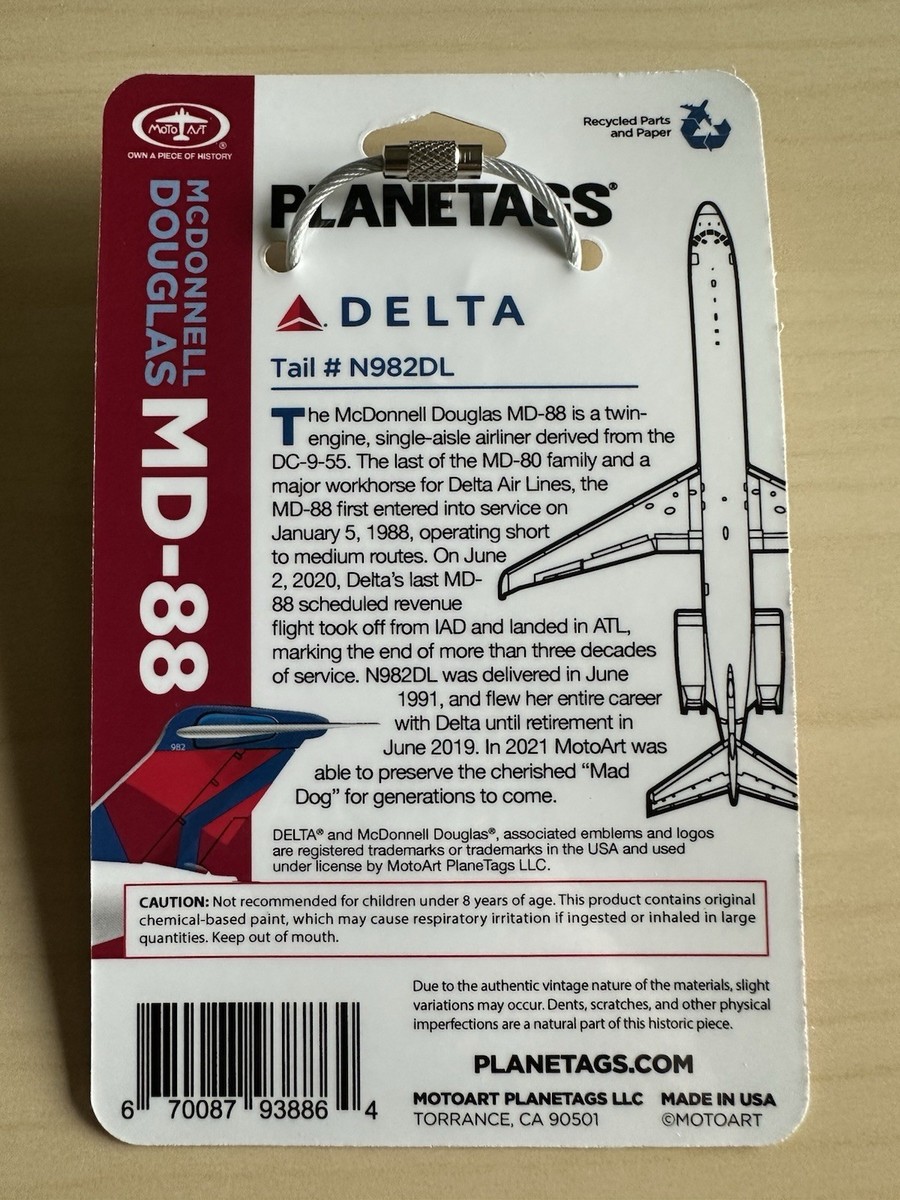 デルタ航空 Planetags MD-88 plane-tag-delta-md-88-white.jpg