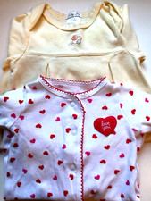 Carters newborn Hearts/love footed sleeper Baby Inc.Sleep Sak 3 mos.100 cotton