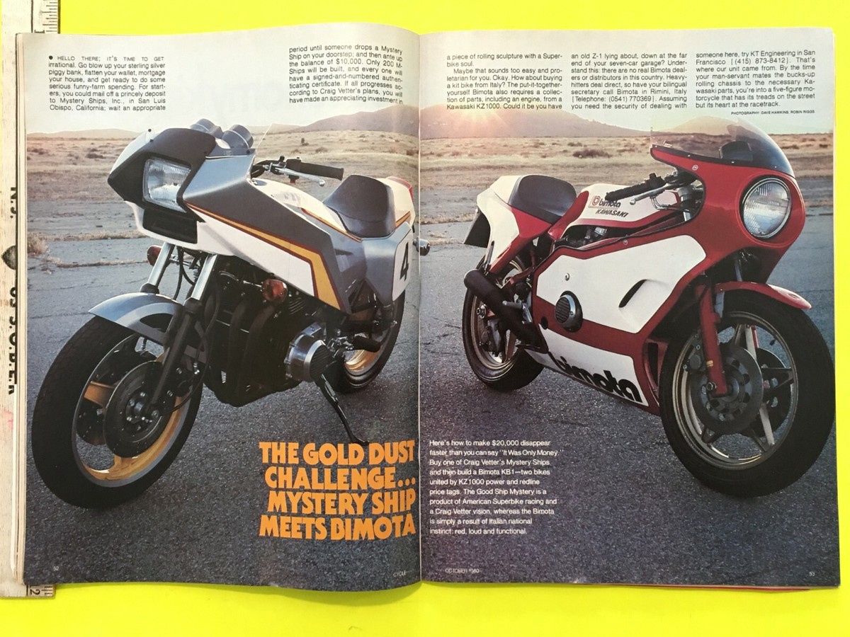 CYCLE MAGAZINE ~ OCTOBER 2000 VOL 31 #10 ~ KZ550, SUZUKI SP400T 