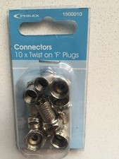 Pack of 10 Twist on F Plugs