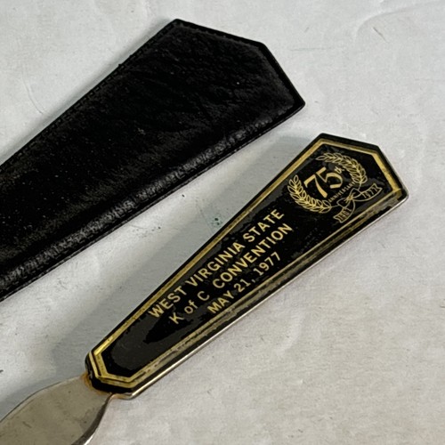 Vintage Letter Opener 1977 K Of C Knights Of Columbus Convention West Virginia - Picture 6 of 11