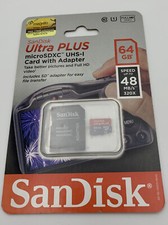 SanDisk Ultra Plus 64GB Class 10 MicroSDXMemory Card