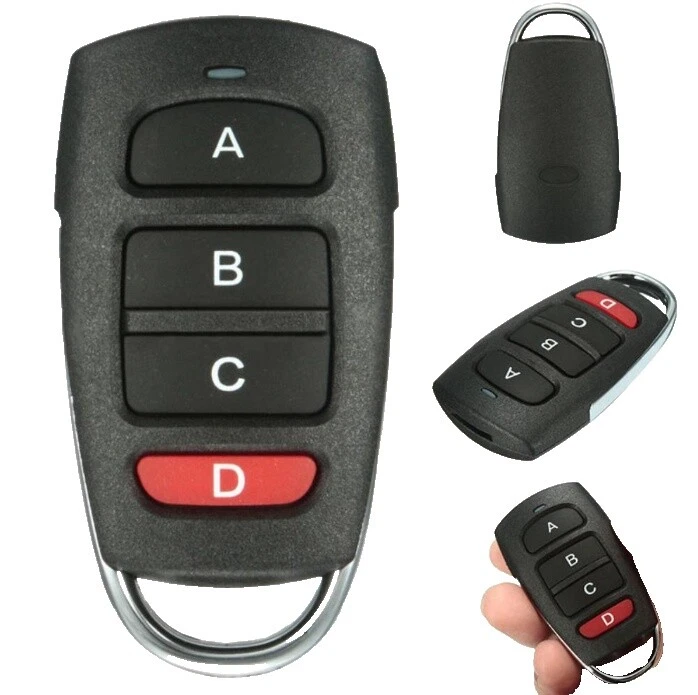 Controles Remotos de porta de garagem Preto