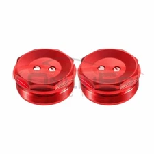 Fork Upper Caps End Fork Bolts Ends Screw For Honda CBR600RR 2013-2019 Red 14 15