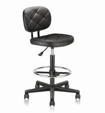 Hydraulic Rolling Swivel Stool Salon Spa Tattoo Chair Height Footrest Adjustable