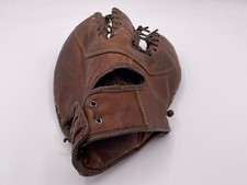 Vintage Leather Spalding Baseball Glove Mitt 3 Finger Glove Trapper Model 1333