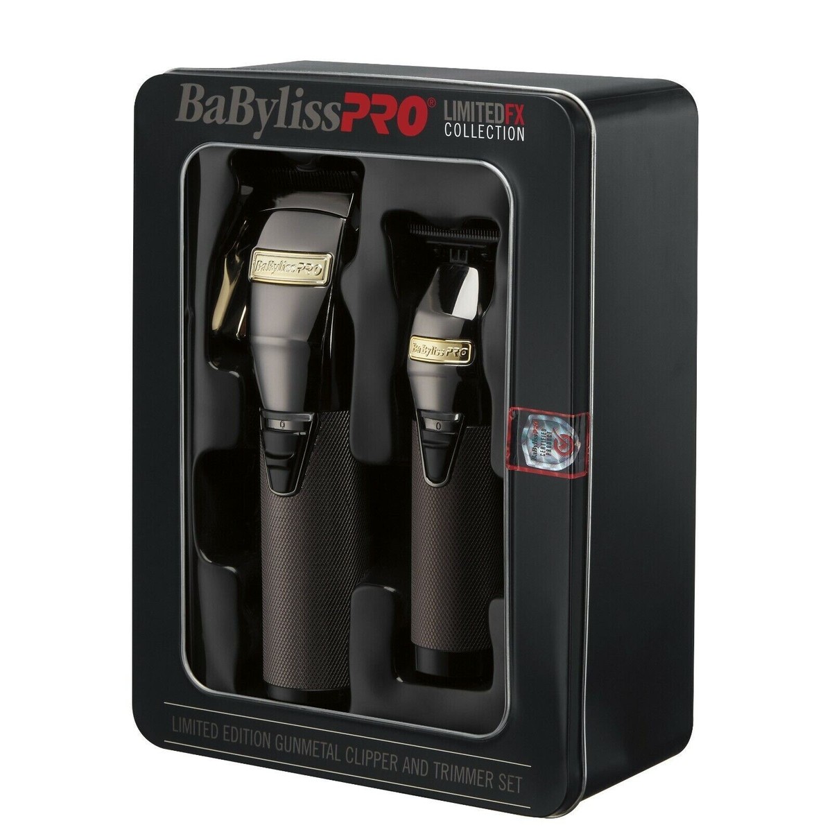 BabylissPRO LIMITEDFX GUNMETAL Clipper and Trimmer Set