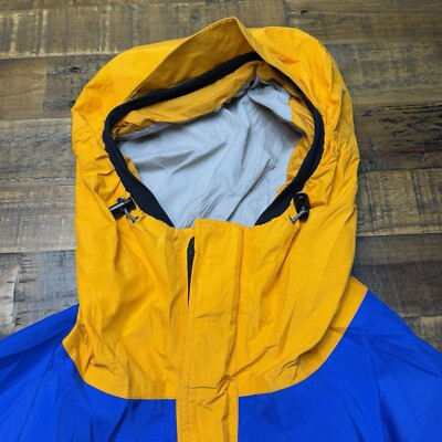 Vtg 90s Marmot Full Zip Gore Tex Jacket Orange Blue Men's Sz