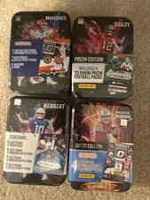 2021 2022 2023 Panini Football Collectible Tin Optic Prizm Select - 4 Packs