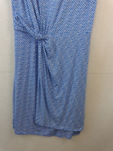 Tommy Bahama Dress Women's XL Blue White Faux Wrap Sleeveless - Picture 4 of 12