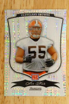 2009 Bowman Sterling X-Fractor 35/100 Alex Mack #11 Rookie RC Cleveland Browns