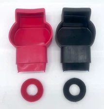 Military Battery Terminal Cover Set  + TERMINAL PROTECTORS PREVENTATIVE WASHERS