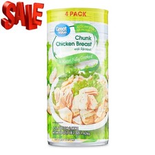 Great Value Chunk Chicken Breast, 12.5 Ounce Can 4 Pack 