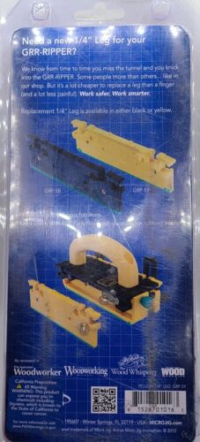 GRR-Ripper 1/4" Replacement Leg (Model GRP-5Y) Microjig Fits All Models Package - Picture 2 of 5