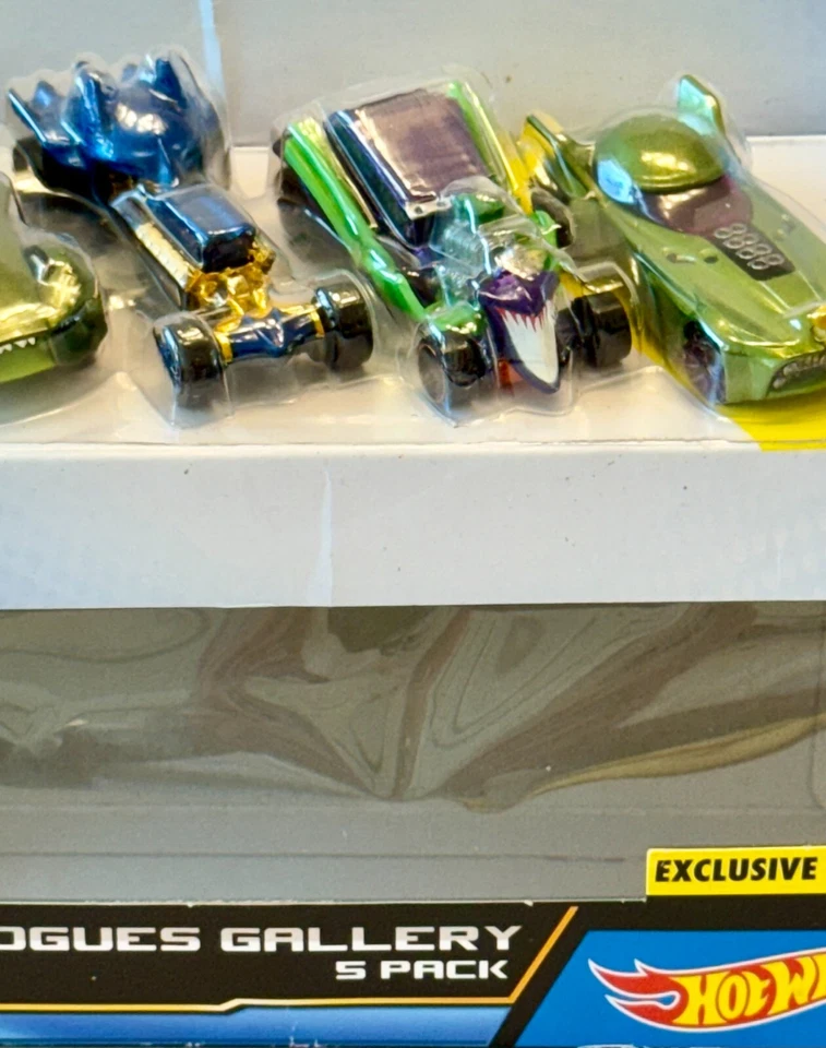Hot Wheels DC Comics Batman & Rogues Gallery 5 Pack w/Exclusive Riddler Car~NEW! - Image 4 of 4