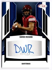 2024 Sage Football Davius Richard #A-DR Auto Central Eagles Free Agent 