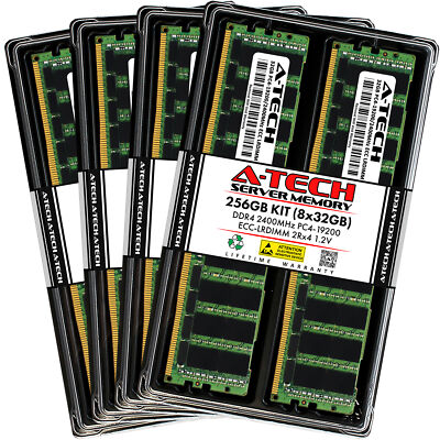 256GB 8x 32GB PC4-2400 LRDIMM Supermicro H11DSi-NT X11DAi-N X11DPFR-S Memory RAM