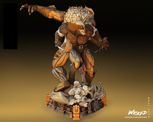 Modellino Wolverine and Sabretooth Resina/Statua varie misure - Foto 3 di 5
