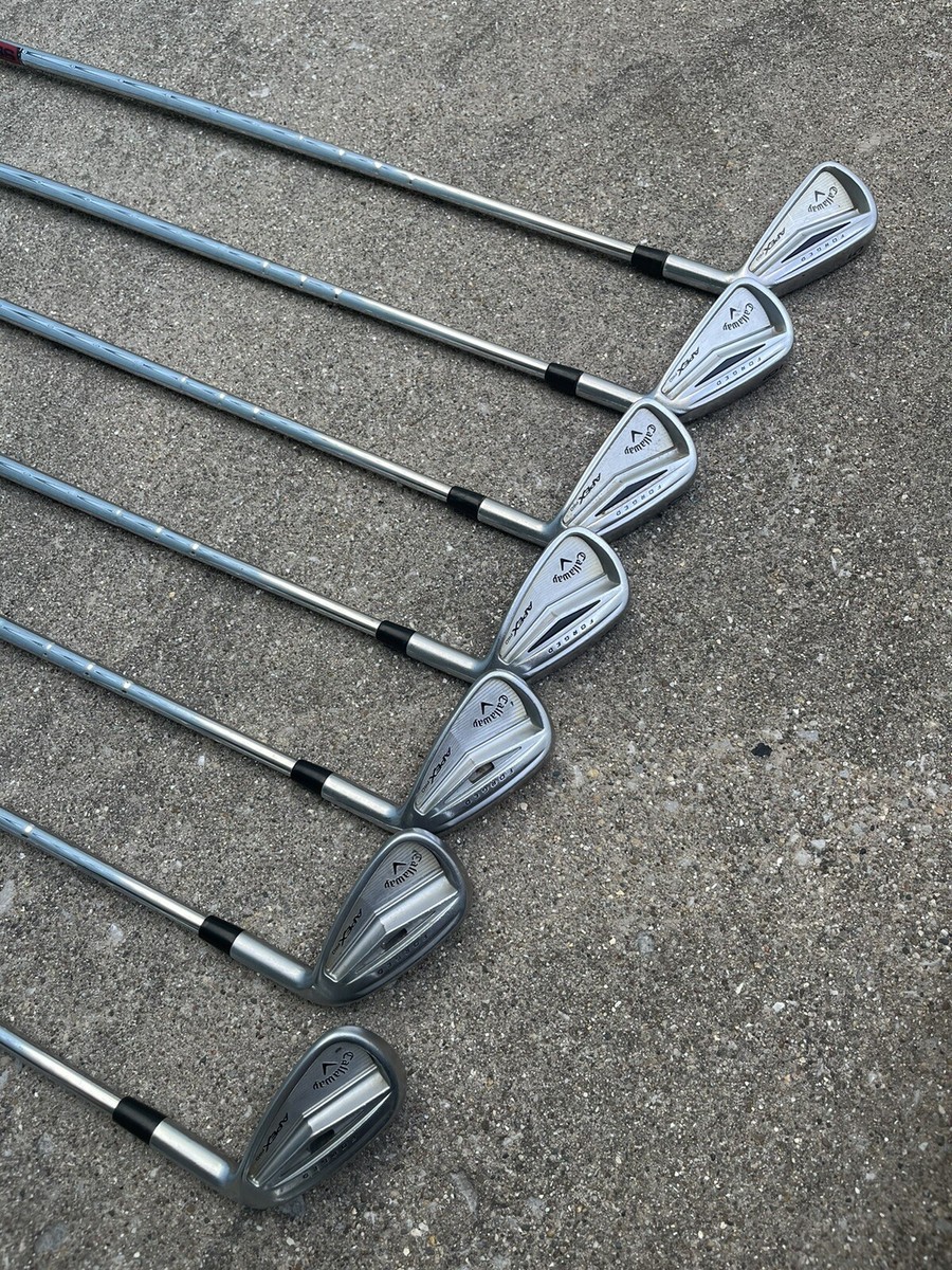Callaway Apex Pro 2023 - Fers 6-PW + AW - Shafts Acier KBS Tour-V 100 Regular - Très Bon état
