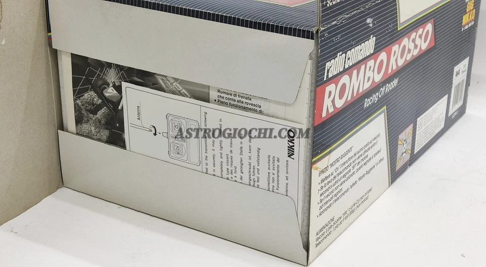 GIG NIKKO ROMBO ROSSO RC RADIO CONTROLLER VINTAGE '80 NEW IN BOX NEVER REMMOVED - Immagine 3 di 4