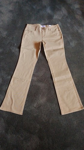 KHAKI BOOT CUT STRETCH JEANS BRAND 