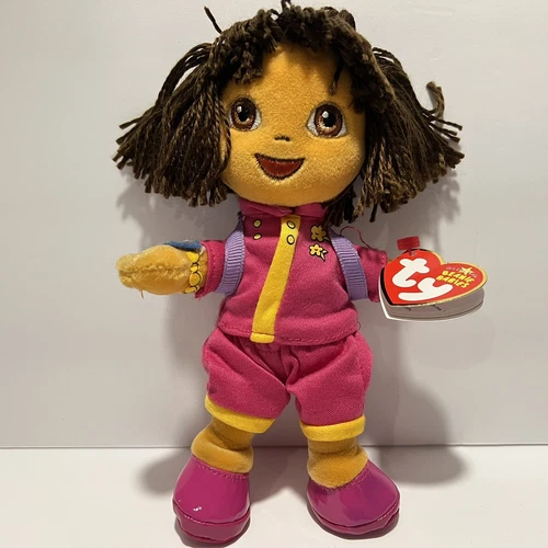 TY Beanie Baby Dora the Explorer Let's Explore China Vintage Ty Plush Toy