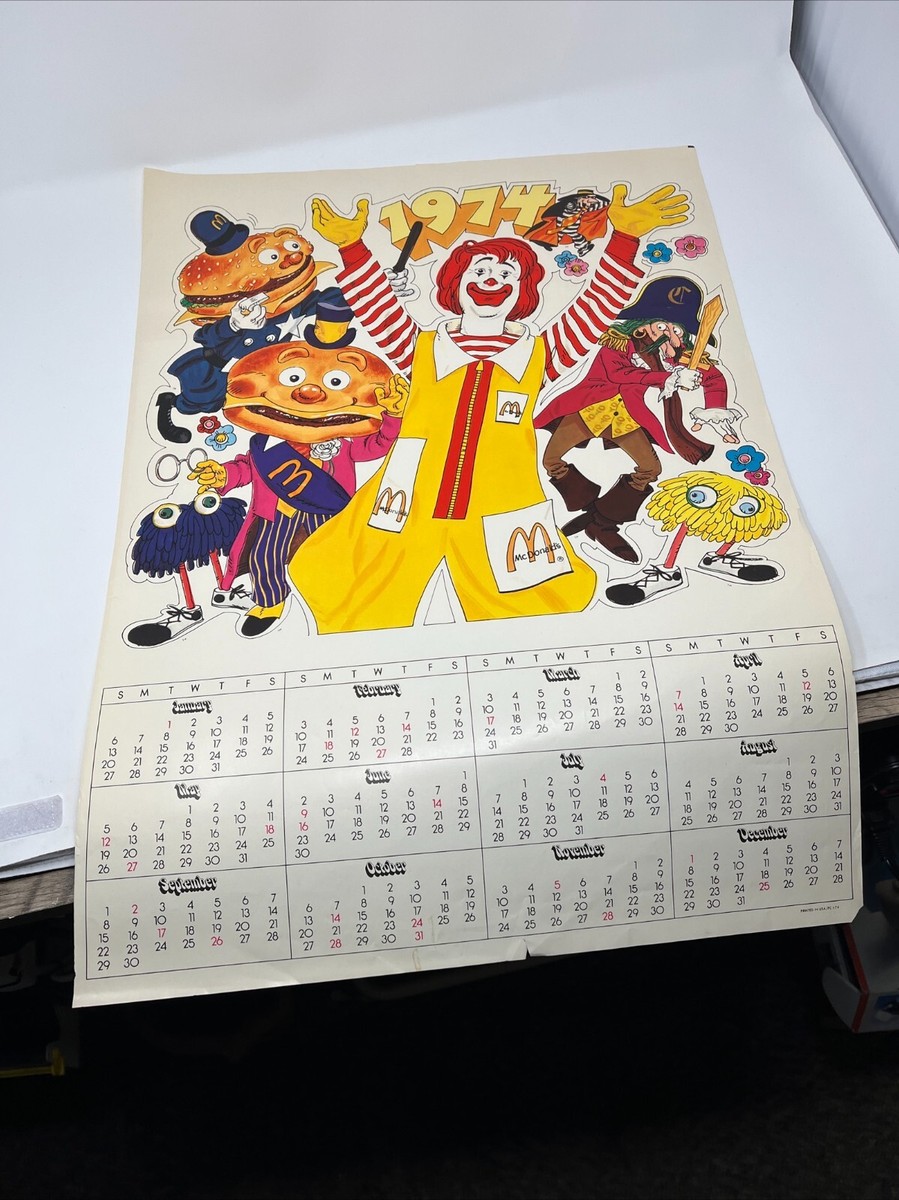 1974年 マクドナルド McMETRICS ストアディスプレイ 1974年 マクドナルド McMETRICS ストアディスプレイ