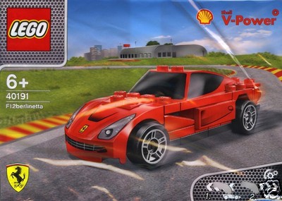 LEGO Ferrari Shell 40191 V-Power Ferrari F12 Berlinetta with Retract Engine