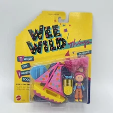 Vintage Mattel Wee Wild Things Doll & Accessories Ruby Doobie Sailboat 1987 New