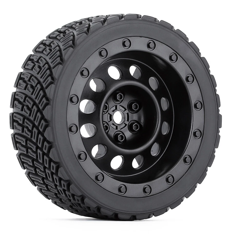 4PCS 12mm Hex 67mm RC Car Rubber Tires Wheel Rim for 1/10  HPI WR8 HSP 94177 Car - Image 4 of 4