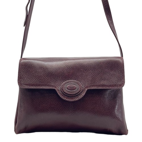 Vintage 70s C W MARIANELLI Medium Embossed Leather Handbag Shoulder Bag ITALY - Picture 2 of 24